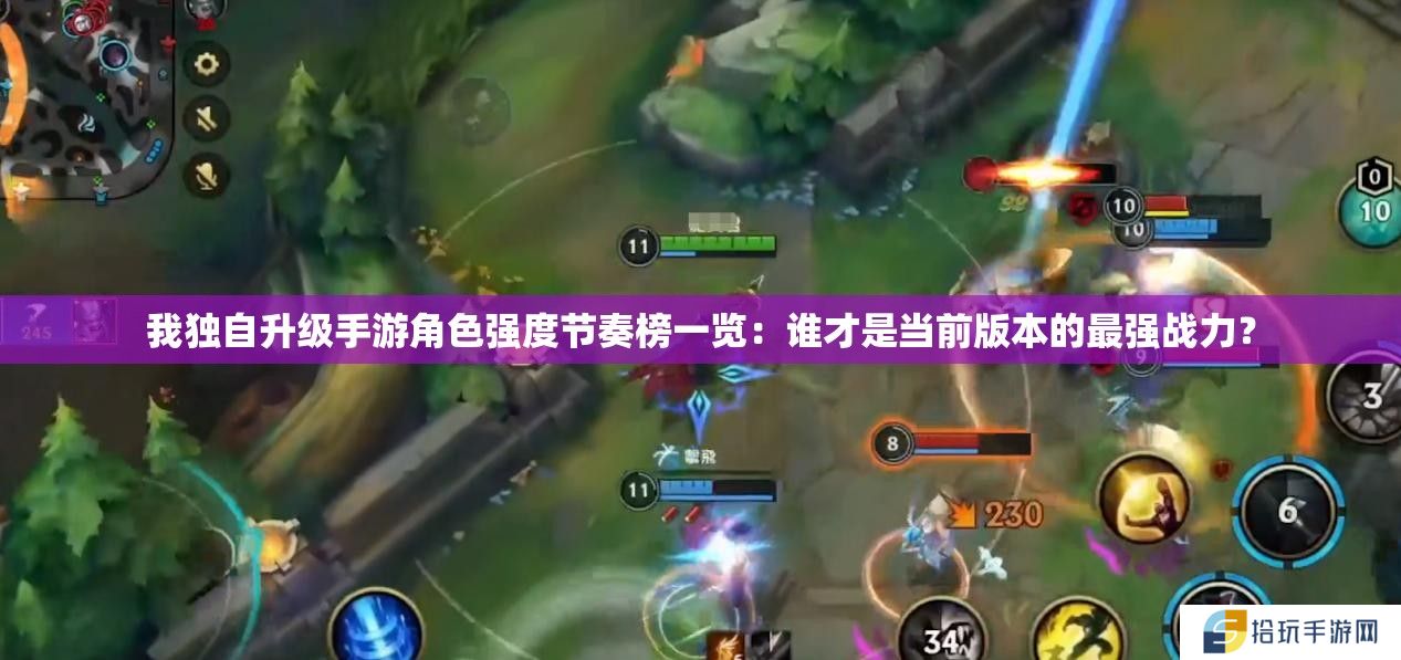 我独自升级手游角色强度节奏榜一览：谁才是当前版本的最强战力？