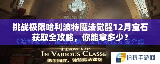 挑战极限哈利波特魔法觉醒12月宝石获取全攻略，你能拿多少？