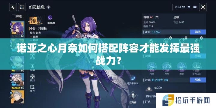 诺亚之心月奈如何搭配阵容才能发挥最强战力？