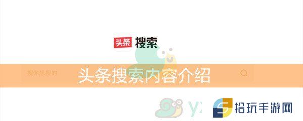 《头条搜索》内容介绍